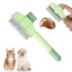 Pet Hair Removal Comb, Flea Comb, Cat Hair Brush with Release Button, Hair Removal Brush for Short and Long Haired Dogs, Cleaning Loose Knotted Fur (Green) Pet Hair Removal Comb, Flea Comb, Cat Hair Brush with Release Button, Hair Removal Brush for Short and Long Haired Dogs, Cleaning Loose Knotted Fur (Green)