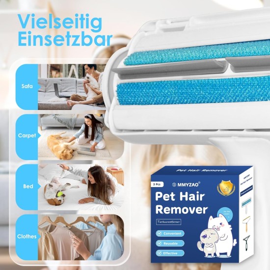 Pet Hair Remover, Lint Razor, 3 Pieces, Reusable Lint Roller, Pet Hair, Cat Hair Remover, Dog Hair Removal, Lint Brush, Pet Hair Remover for Clothes, Sofa, Bed Pet Hair Remover, Lint Razor, 3 Pieces, Reusable Lint Roller, Pet Hair, Cat Hair Remover, Dog Hair Removal, Lint Brush, Pet Hair Remover for Clothes, Sofa, Bed