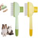 Poraceous Pack of 2 Self-Cleaning Flea Combs for Pets, Hair Removal Comb for Cats, Self-Cleaning Cat Brush, Care Comb Pets, for Long and Short Hair Care (Green + Yellow) Poraceous Pack of 2 Self-Cleaning Flea Combs for Pets, Hair Removal Comb for Cats, Self-Cleaning Cat Brush, Care Comb Pets, for Long and Short Hair Care (Green + Yellow)