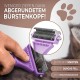 Pretty Paw ® Professional Cat Brush Set, Cat Care Set, 100% Hygiene & Comfort Thanks to Rounded Massage Bristles, Brush for Optimal Short and Long Hair, Undercoat Brush