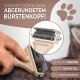 Pretty Paw ® Professional Cat Brush Set, Cat Care Set, 100% Hygiene & Comfort Thanks to Rounded Massage Bristles, Brush for Optimal Short and Long Hair, Undercoat Brush