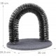 Relaxdays Cat Scratching Arch, Includes 2x Catnip, Cat Brush for All Hairs, Black Relaxdays Cat Scratching Arch, Includes 2x Catnip, Cat Brush for All Hairs, Black