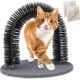 Relaxdays Cat Scratching Arch, Includes 2x Catnip, Cat Brush for All Hairs, Black Relaxdays Cat Scratching Arch, Includes 2x Catnip, Cat Brush for All Hairs, Black