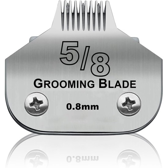 Removable Blades for Dog Grooming with 5/8 Wide Toe, Compatible with Heiniger/Moser Max45/Andis/Oster A5 Clippers, Cutting Length 1/32 Inch Removable Blades for Dog Grooming with 5/8 Wide Toe, Compatible with Heiniger/Moser Max45/Andis/Oster A5 Clippers, Cutting Length 1/32 Inch