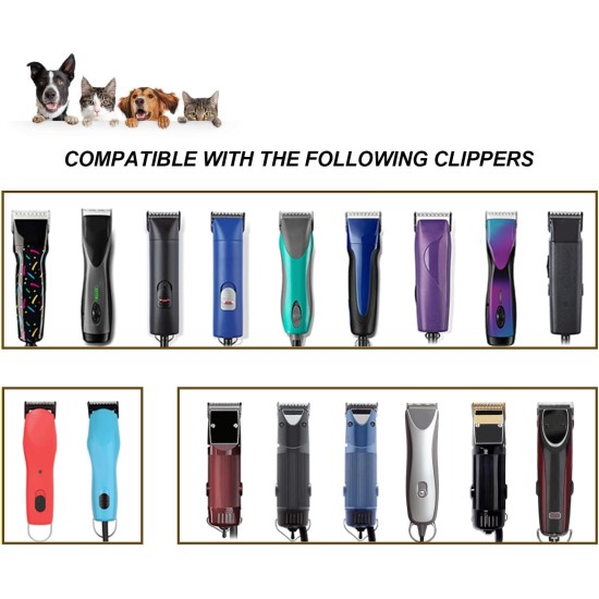 Removable Blades for Dog Grooming with 5/8 Wide Toe, Compatible with Heiniger/Moser Max45/Andis/Oster A5 Clippers, Cutting Length 1/32 Inch Removable Blades for Dog Grooming with 5/8 Wide Toe, Compatible with Heiniger/Moser Max45/Andis/Oster A5 Clippers, Cutting Length 1/32 Inch