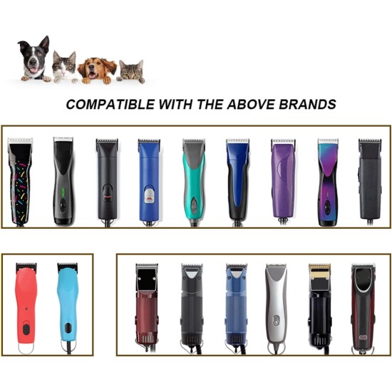 Removable Blades for Dog Grooming with 5/8 Wide Toe, Compatible with Heiniger/Moser Max45/Andis/Oster A5 Clippers, Cutting Length 1/32 Inch Removable Blades for Dog Grooming with 5/8 Wide Toe, Compatible with Heiniger/Moser Max45/Andis/Oster A5 Clippers, Cutting Length 1/32 Inch