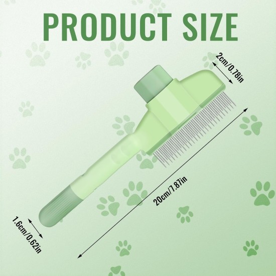 Self-Cleaning Flea Comb for Pets, Lice Comb, Cat Dog Flea Comb, Self-Cleaning Cat Comb, Flea Comb for Removing Pet Hair, Grooming Brush from Dandruff or Lice Self-Cleaning Flea Comb for Pets, Lice Comb, Cat Dog Flea Comb, Self-Cleaning Cat Comb, Flea Comb for Removing Pet Hair, Grooming Brush from Dandruff or Lice