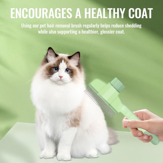 Self-Cleaning Flea Comb for Pets, Lice Comb, Cat Dog Flea Comb, Self-Cleaning Cat Comb, Flea Comb for Removing Pet Hair, Grooming Brush from Dandruff or Lice Self-Cleaning Flea Comb for Pets, Lice Comb, Cat Dog Flea Comb, Self-Cleaning Cat Comb, Flea Comb for Removing Pet Hair, Grooming Brush from Dandruff or Lice