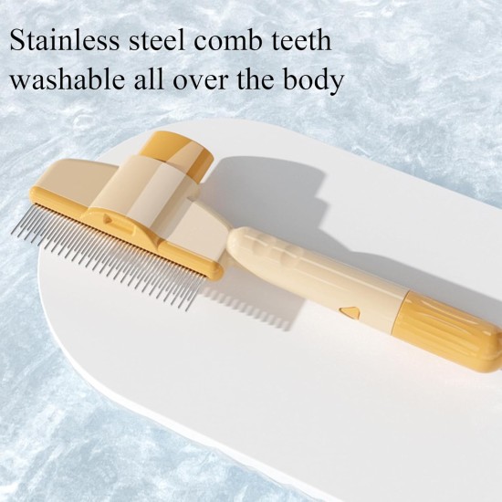 Self-Cleaning Pet Flea Comb, Self-Cleaning Cat Comb, Hair Brush, Flea Comb, Pet Hair Removal, Flea Comb, Grooming Brush (green1pcs) Self-Cleaning Pet Flea Comb, Self-Cleaning Cat Comb, Hair Brush, Flea Comb, Pet Hair Removal, Flea Comb, Grooming Brush (green1pcs)