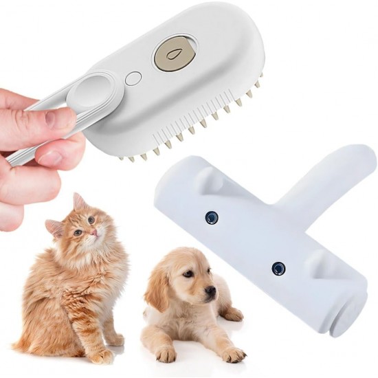 Set Dampfbürste für Katzen und Haarentferner, Bürste für Katzen und Hunde mit Dampf, Haarentfernungsbürste für Haustiere, Dampfbürste für Haustiere, Haarbürste, Haustierbürste Set Dampfbürste für Katzen und Haarentferner, Bürste für Katzen und Hunde mit Dampf, Haarentfernungsbürste für Haustiere, Dampfbürste für Haustiere, Haarbürste, Haustierbürste