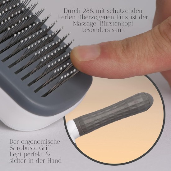 Set of 2 Dog Brushes/Cat Brushes, Perfect for Grooming & Claw Care, Undercoat Brush for Dogs, Cat Brush Long Hair, Ideal as Cat Accessories and Puppy Accessories Set of 2 Dog Brushes/Cat Brushes, Perfect for Grooming & Claw Care, Undercoat Brush for Dogs, Cat Brush Long Hair, Ideal as Cat Accessories and Puppy Accessories