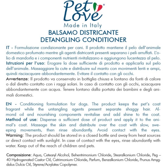 Shampoo and Conditioner for Cats with Nourishing and Hygienic Effect, Detangling for a Soft and Radiant Coat - Neutral Formula Without Perfume and Dyes - Set of 2 x 250 ml Pet Love Shampoo and Conditioner for Cats with Nourishing and Hygienic Effect, Detangling for a Soft and Radiant Coat - Neutral Formula Without Perfume and Dyes - Set of 2 x 250 ml Pet Love