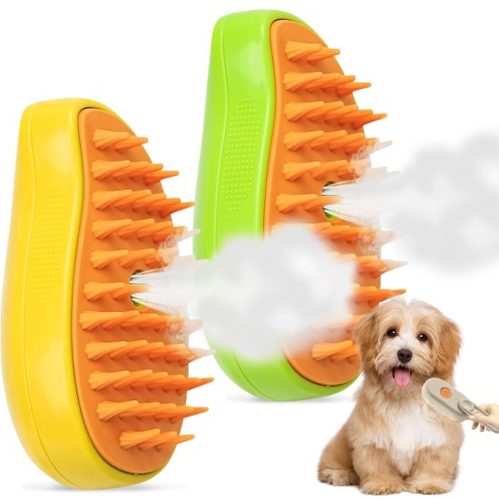 Steamy Cat Brush, 3-in-1 Cat Brush with Steam, Pet Brush, Self Cleaning Steamy Cat Brush, Self-Cleaning Steaming Cat Brush, Steam Brush, Cat Brush, for Cats, Dogs, Massage (B) Steamy Cat Brush, 3-in-1 Cat Brush with Steam, Pet Brush, Self Cleaning Steamy Cat Brush, Self-Cleaning Steaming Cat Brush, Steam Brush, Cat Brush, for Cats, Dogs, Massage (B)
