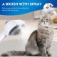 Sylswx Cat Brush with Steam, 3-in-1 Steamy Brush Cat, Cat Brush with Water for Long Hair and Short Hair, Dog Brush, Anti Static Electricity and Knotting Sylswx Cat Brush with Steam, 3-in-1 Steamy Brush Cat, Cat Brush with Water for Long Hair and Short Hair, Dog Brush, Anti Static Electricity and Knotting