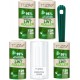 Today Eco Lint Roller 4 Rolls with 1 Dispenser + Lid, 95% Recycled Material - 24 Layers Lint Roller Pet Hair Easy Peel Suitable for Hair, Dust and Clothes Today Eco Lint Roller 4 Rolls with 1 Dispenser + Lid, 95% Recycled Material - 24 Layers Lint Roller Pet Hair Easy Peel Suitable for Hair, Dust and Clothes