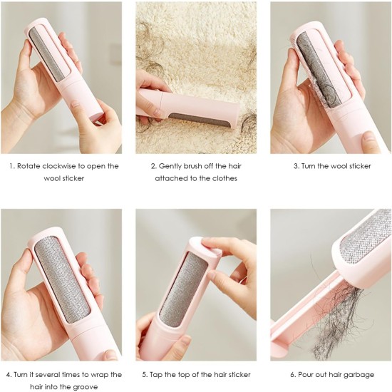 UDNFHL Pack of 2 hair removal roller brushes, clothes stickers, pet hair removal, clothing care products. UDNFHL Pack of 2 hair removal roller brushes, clothes stickers, pet hair removal, clothing care products.