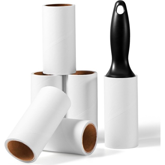 Vinabo Lint Roller, 6 Rolls with 60 Sheets Each + 1 Dispenser, Extra Sticky Portable Lint Remover, Lint Roller Pet Hair, Lint Roller for Dust, Hair, Cat Hair, Dog Hair Vinabo Lint Roller, 6 Rolls with 60 Sheets Each + 1 Dispenser, Extra Sticky Portable Lint Remover, Lint Roller Pet Hair, Lint Roller for Dust, Hair, Cat Hair, Dog Hair