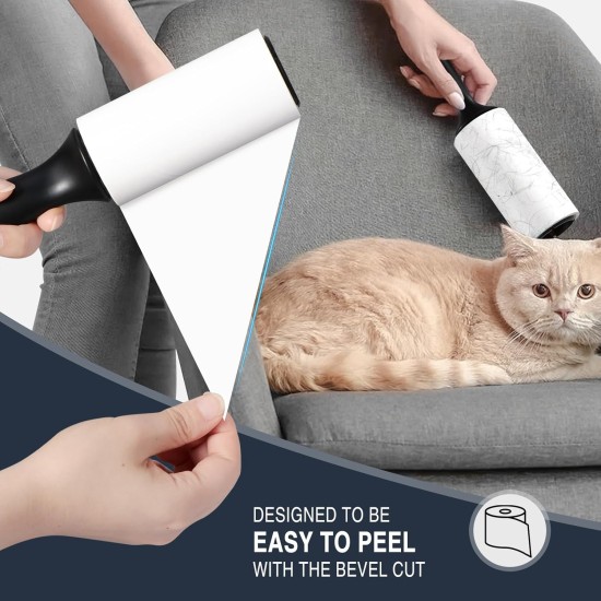 Vinabo Lint Roller, 6 Rolls with 60 Sheets Each + 1 Dispenser, Extra Sticky Portable Lint Remover, Lint Roller Pet Hair, Lint Roller for Dust, Hair, Cat Hair, Dog Hair Vinabo Lint Roller, 6 Rolls with 60 Sheets Each + 1 Dispenser, Extra Sticky Portable Lint Remover, Lint Roller Pet Hair, Lint Roller for Dust, Hair, Cat Hair, Dog Hair