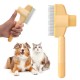 YAOZUP Cat Comb with Self-Cleaning Function, Stainless Steel Flea Comb for Dogs and Cats, Extra Long/Short Teeth for All Fur Types, Detangles Knots & Removes Fleas Gently (Green) YAOZUP Cat Comb with Self-Cleaning Function, Stainless Steel Flea Comb for Dogs and Cats, Extra Long/Short Teeth for All Fur Types, Detangles Knots & Removes Fleas Gently (Green)