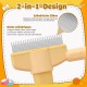 YAOZUP Cat Comb with Self-Cleaning Function, Stainless Steel Flea Comb for Dogs and Cats, Extra Long/Short Teeth for All Fur Types, Detangles Knots & Removes Fleas Gently (Green) YAOZUP Cat Comb with Self-Cleaning Function, Stainless Steel Flea Comb for Dogs and Cats, Extra Long/Short Teeth for All Fur Types, Detangles Knots & Removes Fleas Gently (Green)