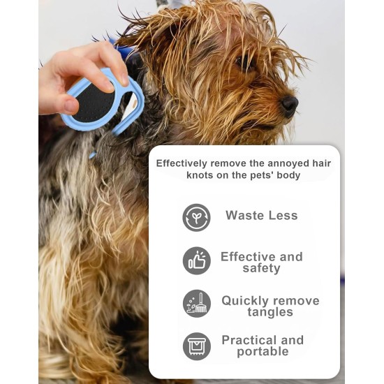 ZAMXHUG Grooming Knife - 2 Pieces Knot Remover for Cats, Con Lice Comb, Cat Comb, Knotting Comb Cat, Care Knife for Long-Haired Pets, Pet Massage Hair Removal Com, for Removing Tangled Hair ZAMXHUG Grooming Knife - 2 Pieces Knot Remover for Cats, Con Lice Comb, Cat Comb, Knotting Comb Cat, Care Knife for Long-Haired Pets, Pet Massage Hair Removal Com, for Removing Tangled Hair