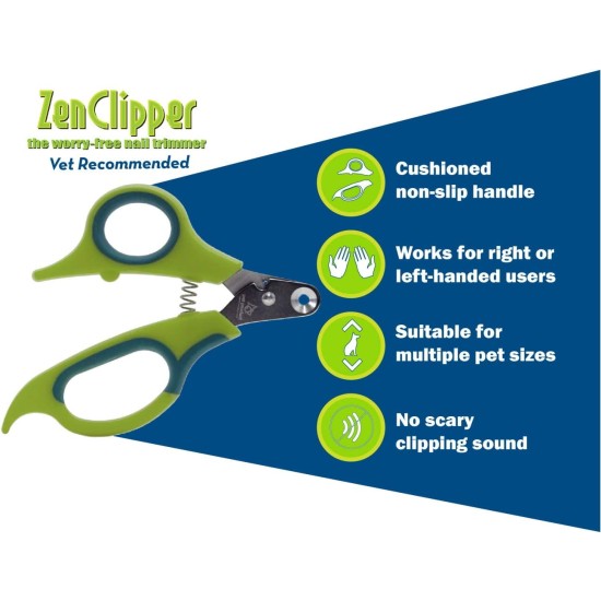 Zen Clipper A revolutionary pet nail clipper, which only the tip of the nail. Zen Clipper A revolutionary pet nail clipper, which only the tip of the nail.
