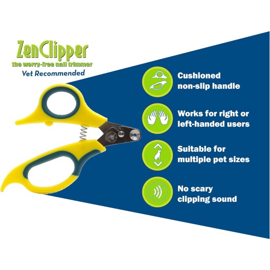 Zen Clipper A revolutionary pet nail clipper, which only the tip of the nail. Zen Clipper A revolutionary pet nail clipper, which only the tip of the nail.