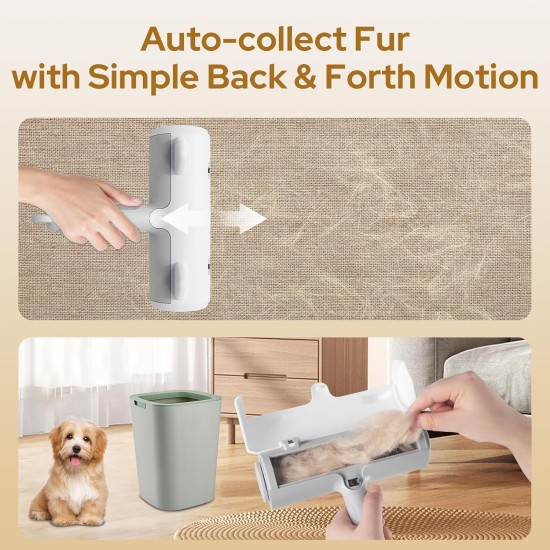 Zivacate Pet Hair Remover Lint Roller, Ergonomic Handle & Self-Cleaning, Lint Roller for Dog Hair and Cat Hair, Reusable Lint Rollers for Furniture, Couch, Carpet (Dark Grey) Zivacate Pet Hair Remover Lint Roller, Ergonomic Handle & Self-Cleaning, Lint Roller for Dog Hair and Cat Hair, Reusable Lint Rollers for Furniture, Couch, Carpet (Dark Grey)
