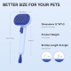 aumuca Cat Brush for Long or Short Haired Cats, Hair Brush for Shedding Cat Comb for Pets Removing Loose Fur and Massage, Blue aumuca Cat Brush for Long or Short Haired Cats, Hair Brush for Shedding Cat Comb for Pets Removing Loose Fur and Massage, Blue
