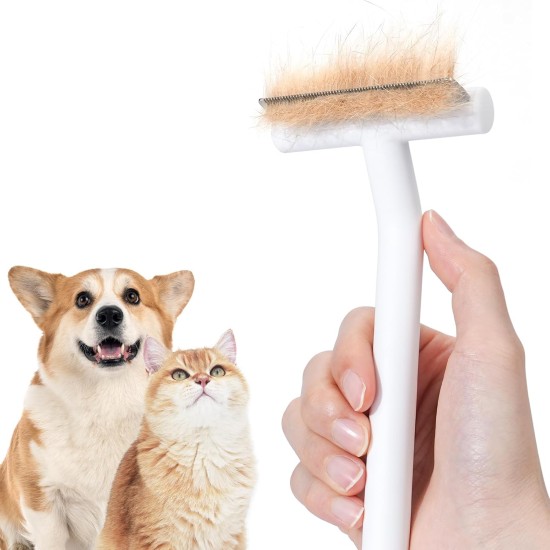 aumuca Cat Comb, Cat Brush Short Hair for Cats Dogs, Detangling Comb with Round Teeth, Effectively and Safely Removes Loose Hair aumuca Cat Comb, Cat Brush Short Hair for Cats Dogs, Detangling Comb with Round Teeth, Effectively and Safely Removes Loose Hair