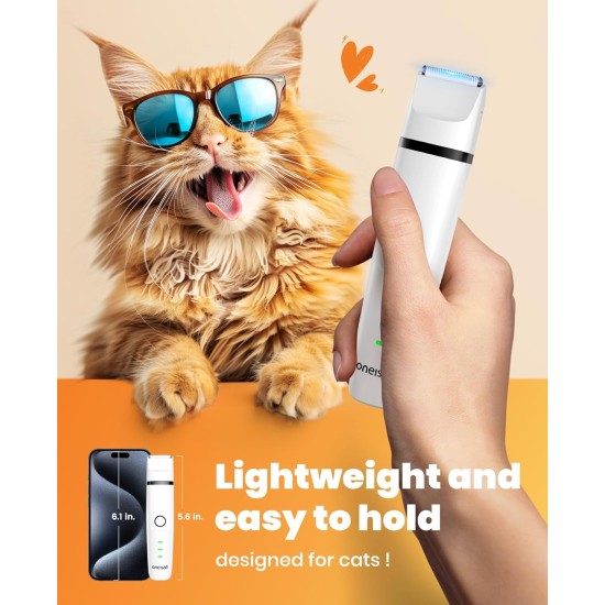 oneisall 3-in-1 Clippers Cat Dog Set, Quiet Cat Razor, Professional Hair Trimmer for Cats, Dogs, for Paws, Butt, Knotted, Dingleberry oneisall 3-in-1 Clippers Cat Dog Set, Quiet Cat Razor, Professional Hair Trimmer for Cats, Dogs, for Paws, Butt, Knotted, Dingleberry