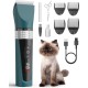 oneisall Cat Clipper, Quiet, Professional Hair Trimmer for Long Hair Cats, 5 Speeds Cat Shaver with LCD Display, IPX6 Waterproof, Easy to Clean (Green) oneisall Cat Clipper, Quiet, Professional Hair Trimmer for Long Hair Cats, 5 Speeds Cat Shaver with LCD Display, IPX6 Waterproof, Easy to Clean (Green)