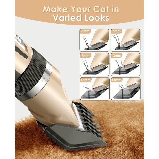 oneisall Cat Clippers Quiet Hair Trimmer for Cats Long Hair Cat Razor for Long Hair Cats 2 Speed (Blue) oneisall Cat Clippers Quiet Hair Trimmer for Cats Long Hair Cat Razor for Long Hair Cats 2 Speed (Blue)