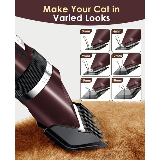 oneisall Cat Clippers Quiet Hair Trimmer for Cats Long Hair Cat Razor for Long Hair Cats 2 Speed (Blue) oneisall Cat Clippers Quiet Hair Trimmer for Cats Long Hair Cat Razor for Long Hair Cats 2 Speed (Blue)