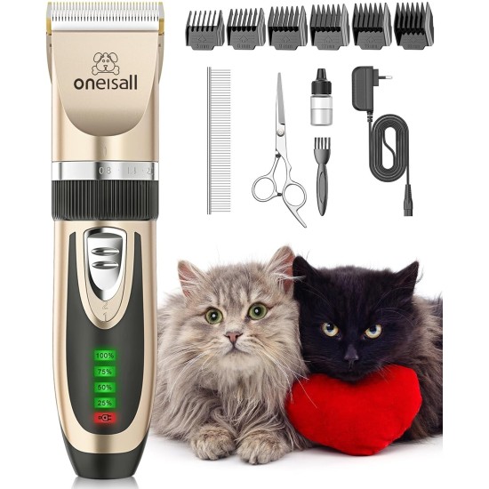 oneisall Cat Clippers Quiet Hair Trimmer for Cats Long Hair Cat Razor for Long Hair Cats 2 Speed (Blue) oneisall Cat Clippers Quiet Hair Trimmer for Cats Long Hair Cat Razor for Long Hair Cats 2 Speed (Blue)