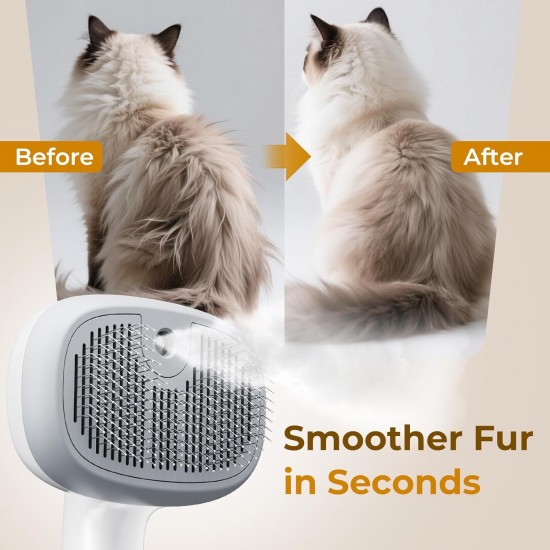 pecute Cat Brush with Steam, Multifunctional Cat Steamy Brush, Cat Brush with Spray Roße Capacity Water Tank, Steam Brush Cat Massage Comb for Long Hair Dogs Cats, Cool Mist Only (Green) pecute Cat Brush with Steam, Multifunctional Cat Steamy Brush, Cat Brush with Spray Roße Capacity Water Tank, Steam Brush Cat Massage Comb for Long Hair Dogs Cats, Cool Mist Only (Green)