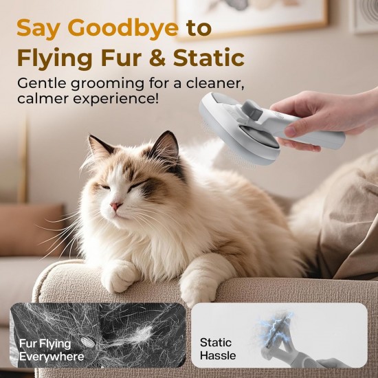 pecute Cat Brush with Steam, Multifunctional Cat Steamy Brush, Cat Brush with Spray Roße Capacity Water Tank, Steam Brush Cat Massage Comb for Long Hair Dogs Cats, Cool Mist Only (Green) pecute Cat Brush with Steam, Multifunctional Cat Steamy Brush, Cat Brush with Spray Roße Capacity Water Tank, Steam Brush Cat Massage Comb for Long Hair Dogs Cats, Cool Mist Only (Green)
