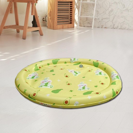 Φ100cm Sensorische Wassermatte Katze,Wassermatte Für Katzen Im Sommer,Wassersensorische Spielmatte,Verdickte 55 Seide Spielwasser-Sensormatte Für Kleine Hunde Und Katzen Φ100cm Sensorische Wassermatte Katze,Wassermatte Für Katzen Im Sommer,Wassersensorische Spielmatte,Verdickte 55 Seide Spielwasser-Sensormatte Für Kleine Hunde Und Katzen