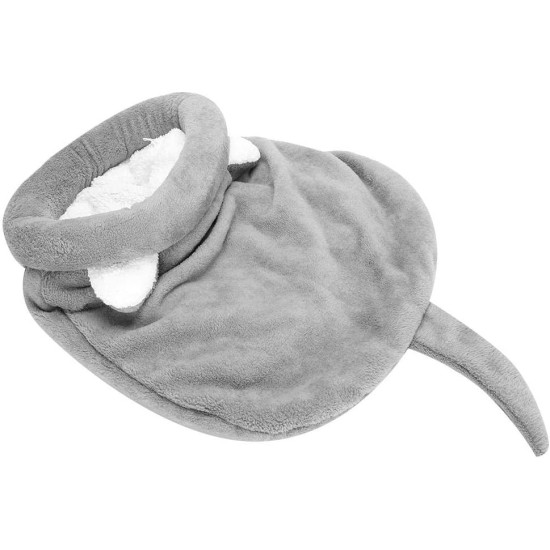 Cat Sleeping Bag Soft Plush Self-Warming Washable Cat Beds Cuddly Bag Blanket Mat Kitty Sack for Cats and Puppies (Grey) Cat Sleeping Bag Soft Plush Self-Warming Washable Cat Beds Cuddly Bag Blanket Mat Kitty Sack for Cats and Puppies (Grey)