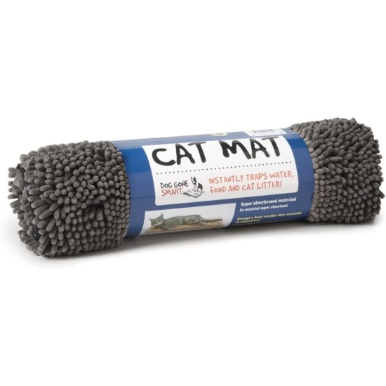 DGS Dirty Cat Mat Length 60 cm Width 40 cm Grey DGS Dirty Cat Mat Length 60 cm Width 40 cm Grey