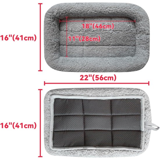 Enjoying Pet Bed 41 x 56 cm Cat Bed for Sleeping Puppies, Non-Slip Base, Square Cushion Enjoying Pet Bed 41 x 56 cm Cat Bed for Sleeping Puppies, Non-Slip Base, Square Cushion