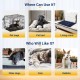 Enjoying Pet Bed 41 x 56 cm Cat Bed for Sleeping Puppies, Non-Slip Base, Square Cushion Enjoying Pet Bed 41 x 56 cm Cat Bed for Sleeping Puppies, Non-Slip Base, Square Cushion