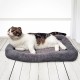 Enjoying Pet Bed 41 x 56 cm Cat Bed for Sleeping Puppies, Non-Slip Base, Square Cushion Enjoying Pet Bed 41 x 56 cm Cat Bed for Sleeping Puppies, Non-Slip Base, Square Cushion
