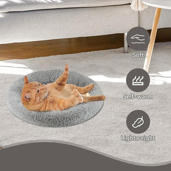 Enjoying Pet Bed 41 x 56 cm Cat Bed for Sleeping Puppies, Non-Slip Base, Square Cushion Enjoying Pet Bed 41 x 56 cm Cat Bed for Sleeping Puppies, Non-Slip Base, Square Cushion