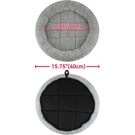 Enjoying Pet Bed 41 x 56 cm Cat Bed for Sleeping Puppies, Non-Slip Base, Square Cushion Enjoying Pet Bed 41 x 56 cm Cat Bed for Sleeping Puppies, Non-Slip Base, Square Cushion