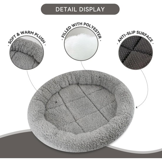 Enjoying Pet Bed 41 x 56 cm Cat Bed for Sleeping Puppies, Non-Slip Base, Square Cushion Enjoying Pet Bed 41 x 56 cm Cat Bed for Sleeping Puppies, Non-Slip Base, Square Cushion