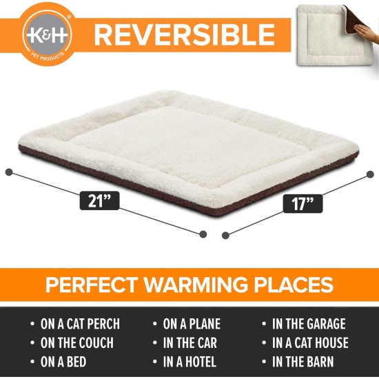 K&H PET PRODUCTS Self-Warming Cat Bed Pad, Self Warming Thermal Cat and Dog Bed Mat, Pet Heat Pad for Cats, Cat Warmer Mat for Wild and House Cats, Grey/Black, 53.3 K&H PET PRODUCTS Self-Warming Cat Bed Pad, Self Warming Thermal Cat and Dog Bed Mat, Pet Heat Pad for Cats, Cat Warmer Mat for Wild and House Cats, Grey/Black, 53.3