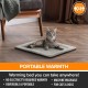 K&H PET PRODUCTS Self-Warming Cat Bed Pad, Self Warming Thermal Cat and Dog Bed Mat, Pet Heat Pad for Cats, Cat Warmer Mat for Wild and House Cats, Grey/Black, 53.3 K&H PET PRODUCTS Self-Warming Cat Bed Pad, Self Warming Thermal Cat and Dog Bed Mat, Pet Heat Pad for Cats, Cat Warmer Mat for Wild and House Cats, Grey/Black, 53.3