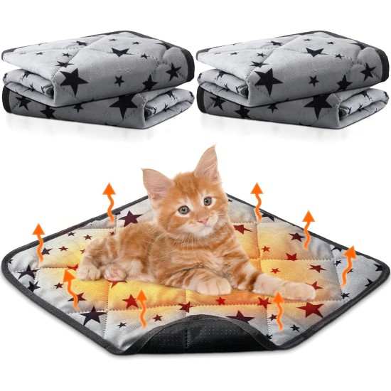 Namalu 4 Cat Blankets, Dog Blanket with Star Pattern, Soft Blanket for Pets, Washable Dog Bed, Non-Slip Blanket for Outdoors, Indoor (Square, 45 x 45 cm) Namalu 4 Cat Blankets, Dog Blanket with Star Pattern, Soft Blanket for Pets, Washable Dog Bed, Non-Slip Blanket for Outdoors, Indoor (Square, 45 x 45 cm)