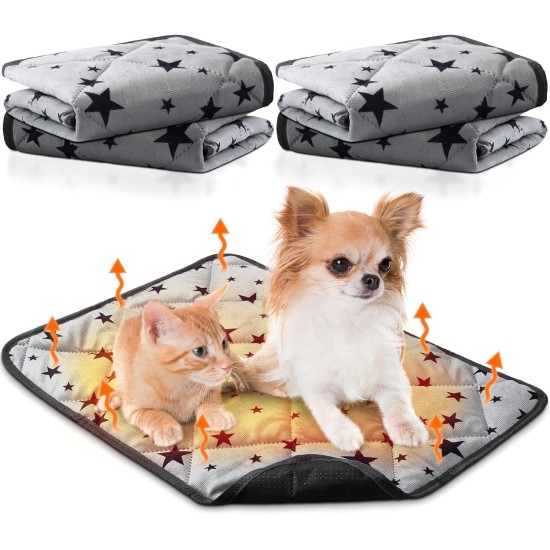 Namalu 4 Cat Blankets, Dog Blanket with Star Pattern, Soft Blanket for Pets, Washable Dog Bed, Non-Slip Blanket for Outdoors, Indoor (Square, 45 x 45 cm) Namalu 4 Cat Blankets, Dog Blanket with Star Pattern, Soft Blanket for Pets, Washable Dog Bed, Non-Slip Blanket for Outdoors, Indoor (Square, 45 x 45 cm)